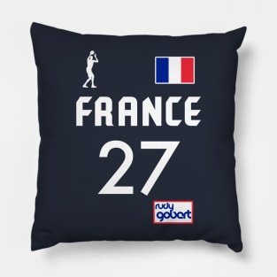 Rudy Gobert ))(( 2021 France Basketball Team Jersey Pillow