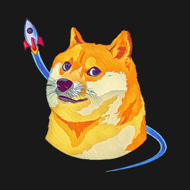 Dogecoin To The Moon by DogeArmy