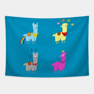 Cute alpaca pattern Tapestry