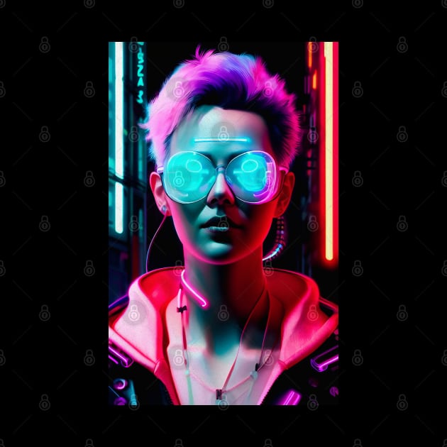 Abstract Cyberpunk Girl by Voodoo Production