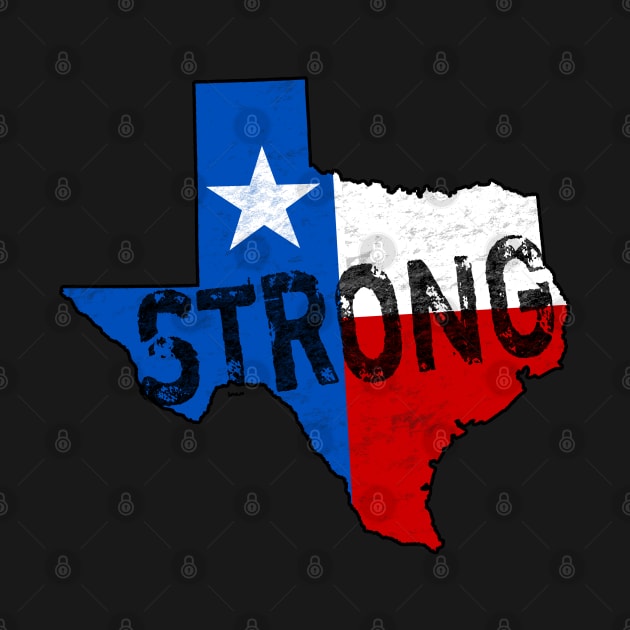 Texas Strong State of Texas Flag Support by TeeCreations