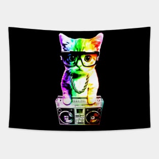 That Boombox Cat Tapestry