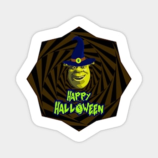 Funny Halloween Shrek Meme Magnet