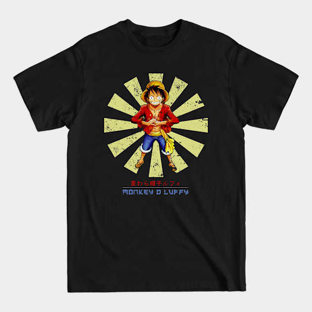 Discover Monkey D Luffy Retro Japanese One Piece - Monkey D Luffy - T-Shirt