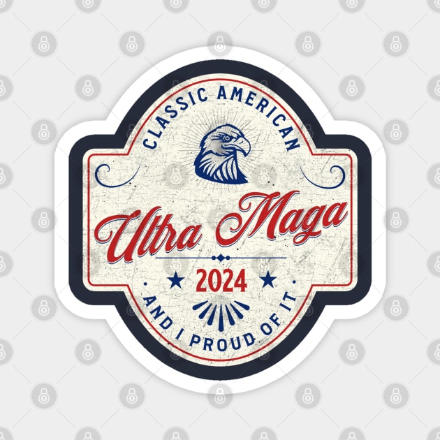 Ultra Maga Magnet by valentinahramov