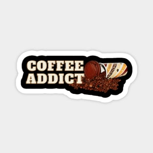 Kaffee Addict Espresso Bohnen Lustig Magnet