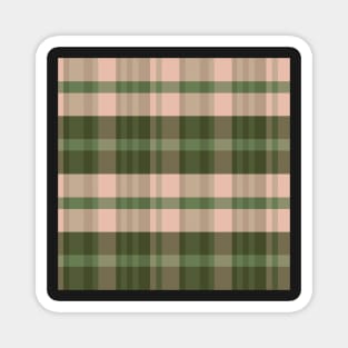 Autumn Aesthetic Iagan 1 Hand Drawn Textured Plaid Pattern Magnet