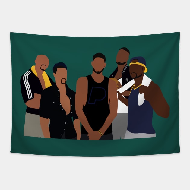 Indiana Pacers GQ Photoshoot Tapestry by xRatTrapTeesx