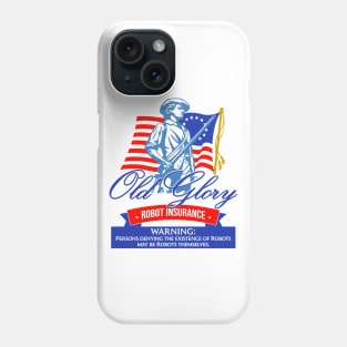 Old Glory Robot Insurance Phone Case