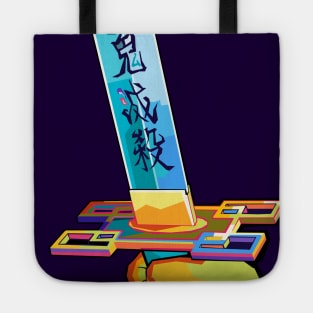 Katana Muichiro Tokito Wpap Pop Art Tote