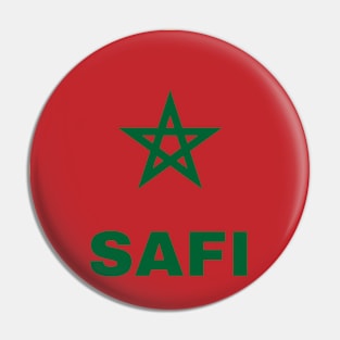 Safi City in Moroccan Flag Pin