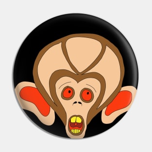 Screaming Monkey Pin