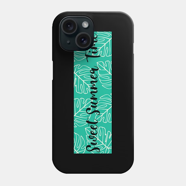 Summer Time Monstera Pattern Phone Case by ElusiveIntro