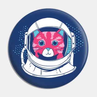 cat astronaut Pin