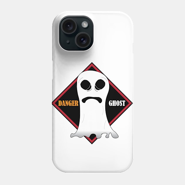 Danger Ghost Phone Case by Mathew Graphic