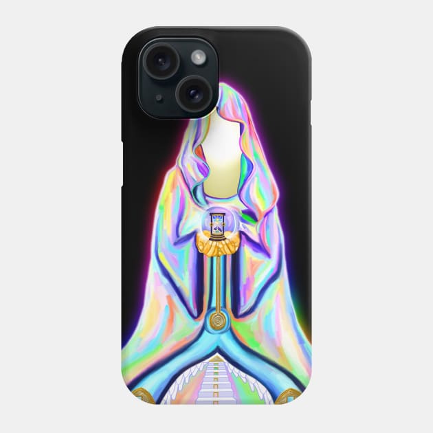 Psychedelic Inner Light Sorceress Fortune Teller Phone Case by Art by Deborah Camp