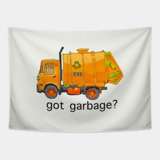 Garbage Truck Tapestry