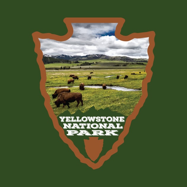 Yellowstone National Park arrowhead by nylebuss