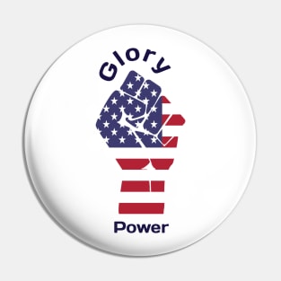 Glory power USA Pin