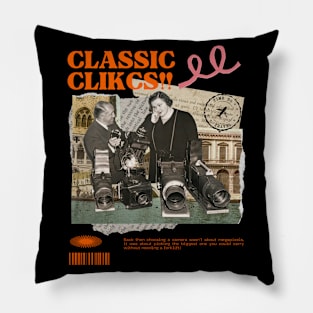 classic clicks Pillow