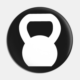 Kettlebell WOD White Large Pin