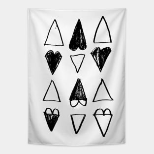 Heart Triangles Tapestry