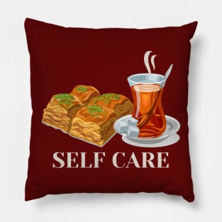 Turkish food Self care Pillow