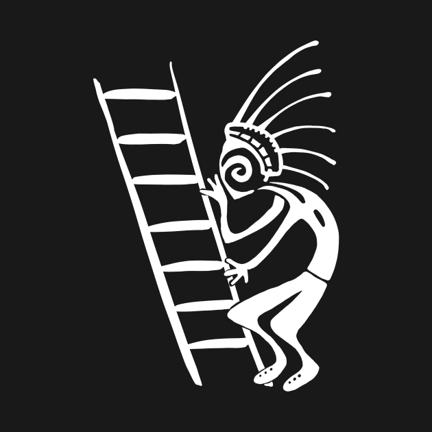 Kokopelli ladder white by ngmx