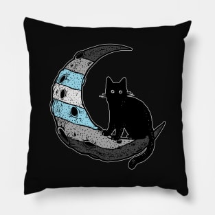 Demiboy Cat Moon Pillow