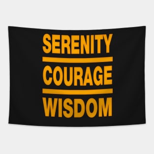 serenity, courage and wisdom. Tapestry