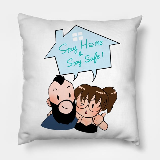 I Like Lycan- Stay Home Stay Safe Pillow by Cheese_Wen Art