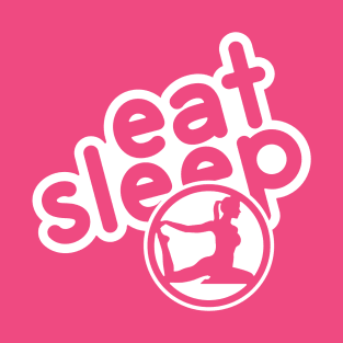 Eat Sleep Yoga - white T-Shirt