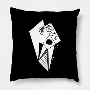 Abstract Ambiguous Twin Design Art Interpretive Pillow