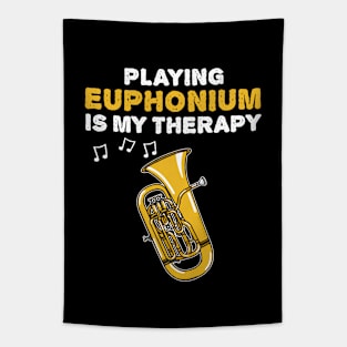 Playing Euphonium Is My Therapy, Brass Musician Funny Tapestry