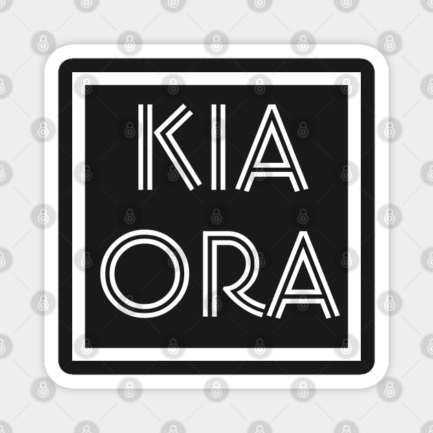 Kia Ora Aotearoa New Zealand Magnet by FaelynArt