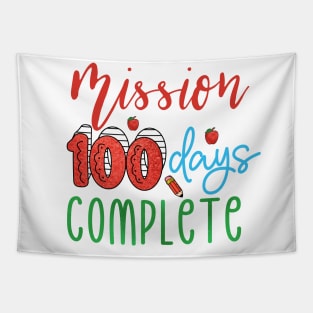 Colorful 100th Day Of School Tapestry