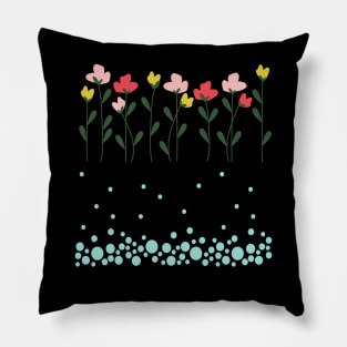 Unique Floral Pattern Pillow