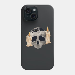 Lil Spidy on a Skull Phone Case
