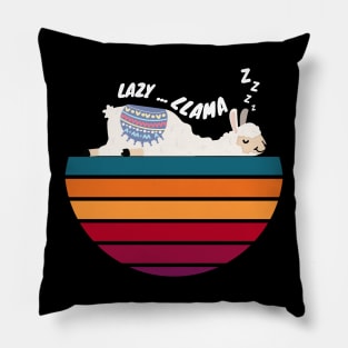 lazy llama zzzzz funny llama Pillow