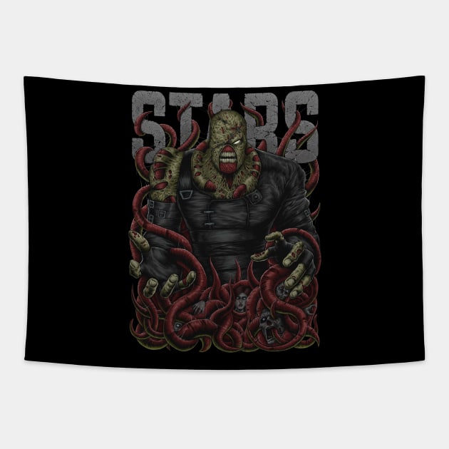 Resident Evil - Nemesis Tapestry by d.legoshin.art