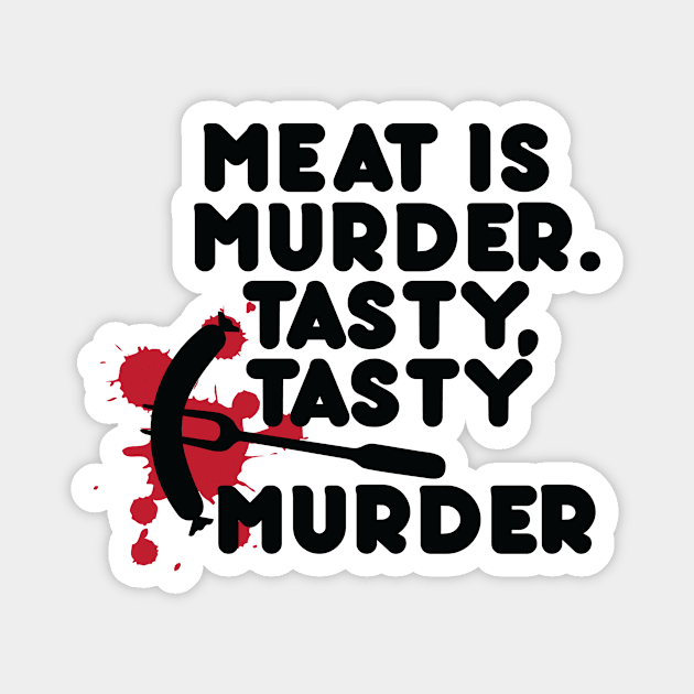 Meat is murder Magnet by nektarinchen