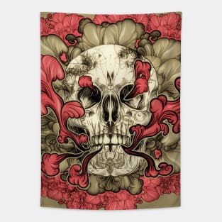 Tattooed Skull Tapestry