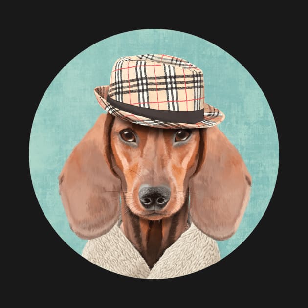 Mr Dachshund Dog by HillySeonard