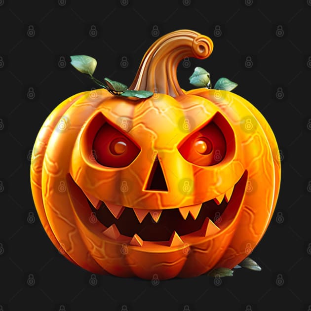 3d halloween pumpkin by My Word Art