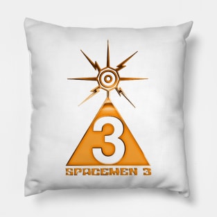 Spacemen 3 \/\/\/\ Gold Retro Fan Design Pillow