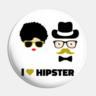 I love Hipster Pin