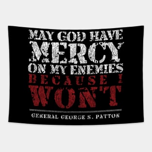 General Patton Quote Tapestry