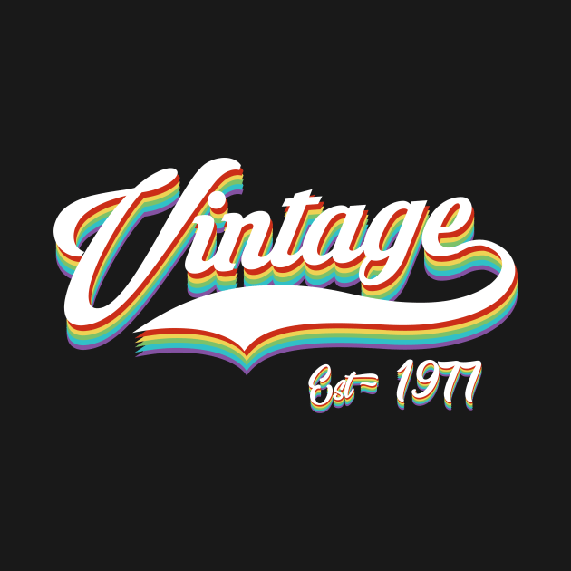 1977 - Vintage Birthday Gift T-Shirt by ReneeCummings