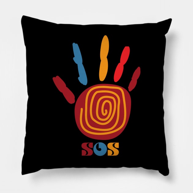 SOS Pillow by Freamia 