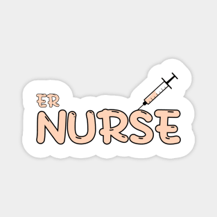 Emergency Room (ER) Nurse Orange Magnet